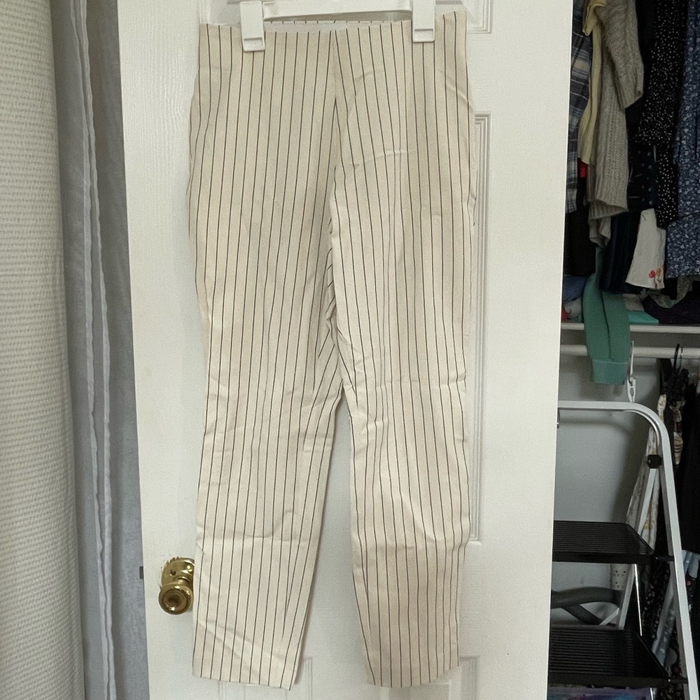 Striped Cream Women’s Pants